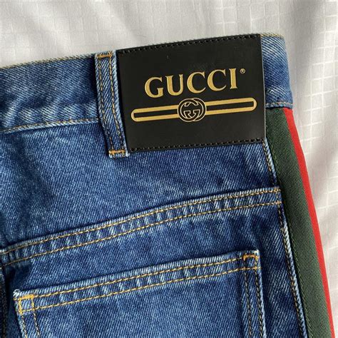 gucci stripe jeans